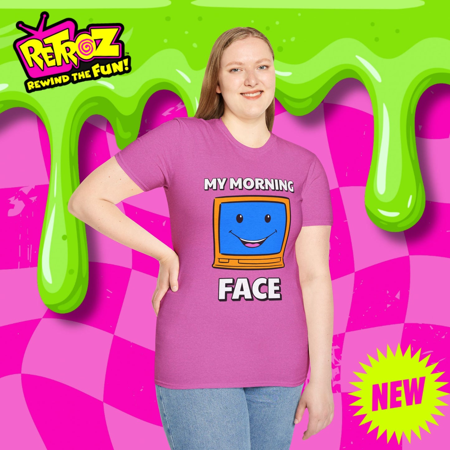 My Morning Face Retro TV T-Shirt