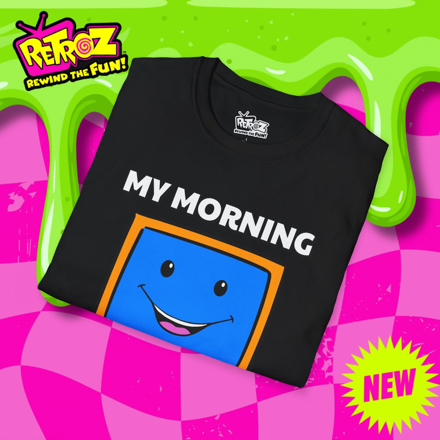 My Morning Face Retro TV T-Shirt