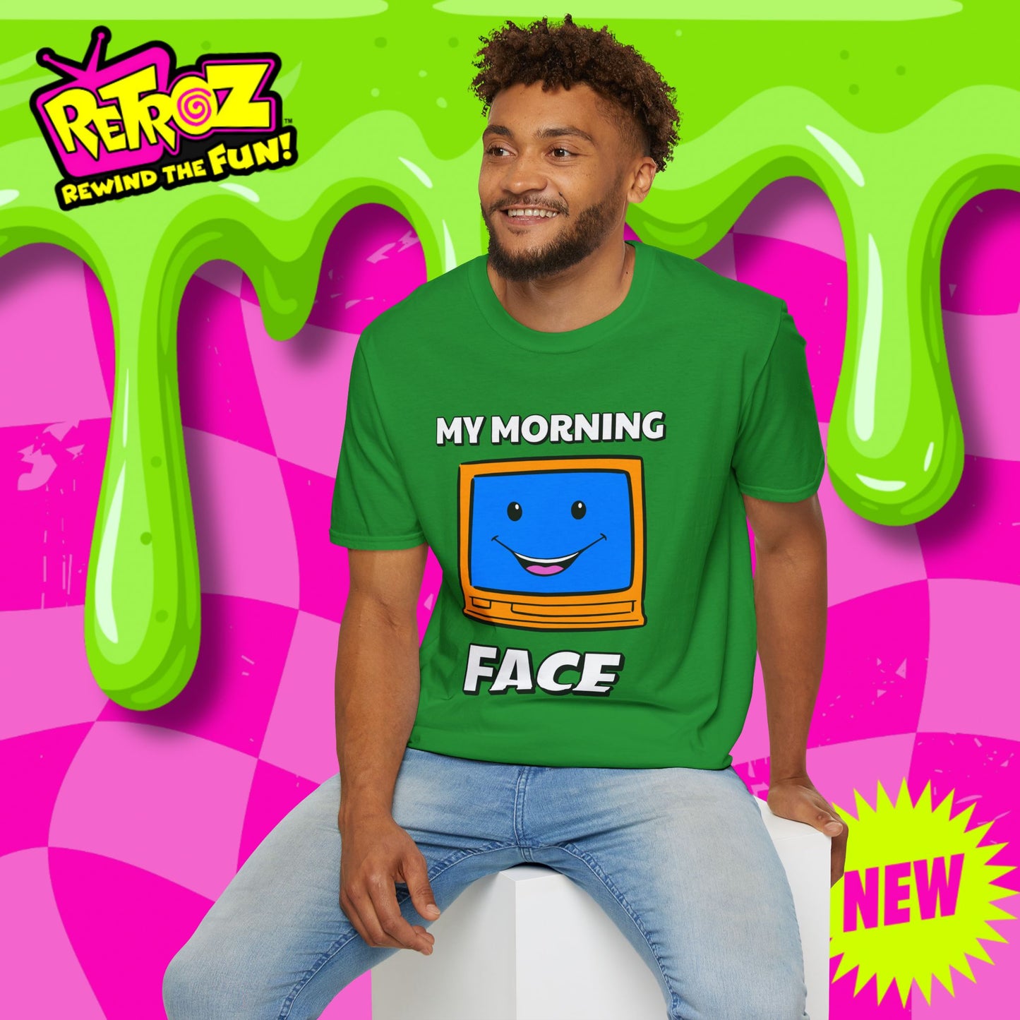 My Morning Face Retro TV T-Shirt