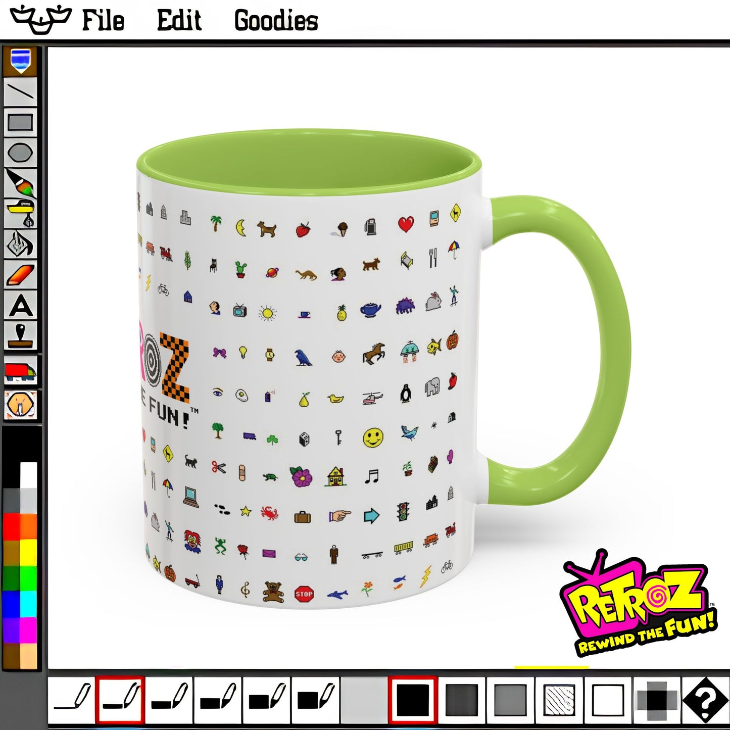 Retroz™ Pixel Icon Mug – Rewind the Fun™