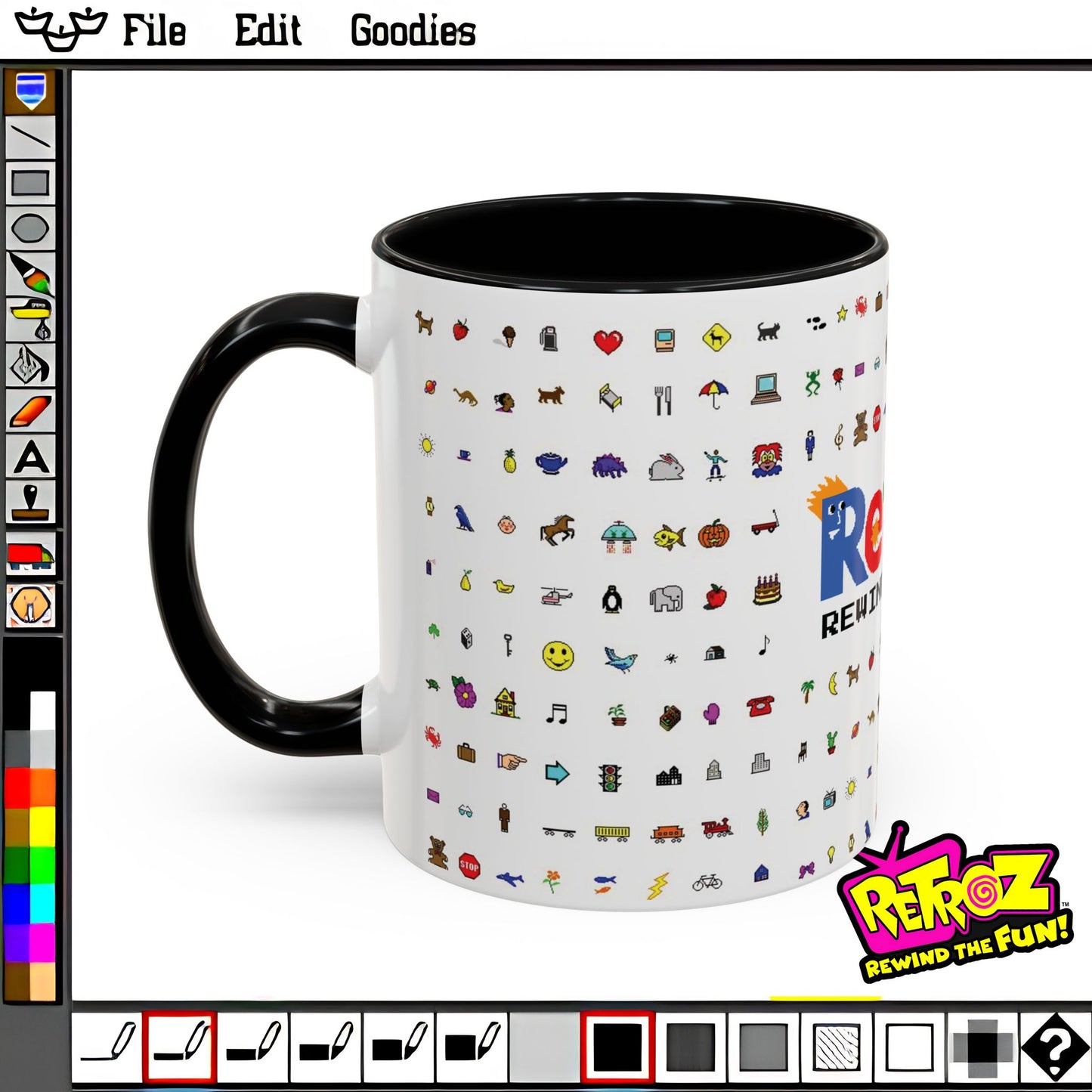 Retroz™ Pixel Icon Mug – Rewind the Fun™
