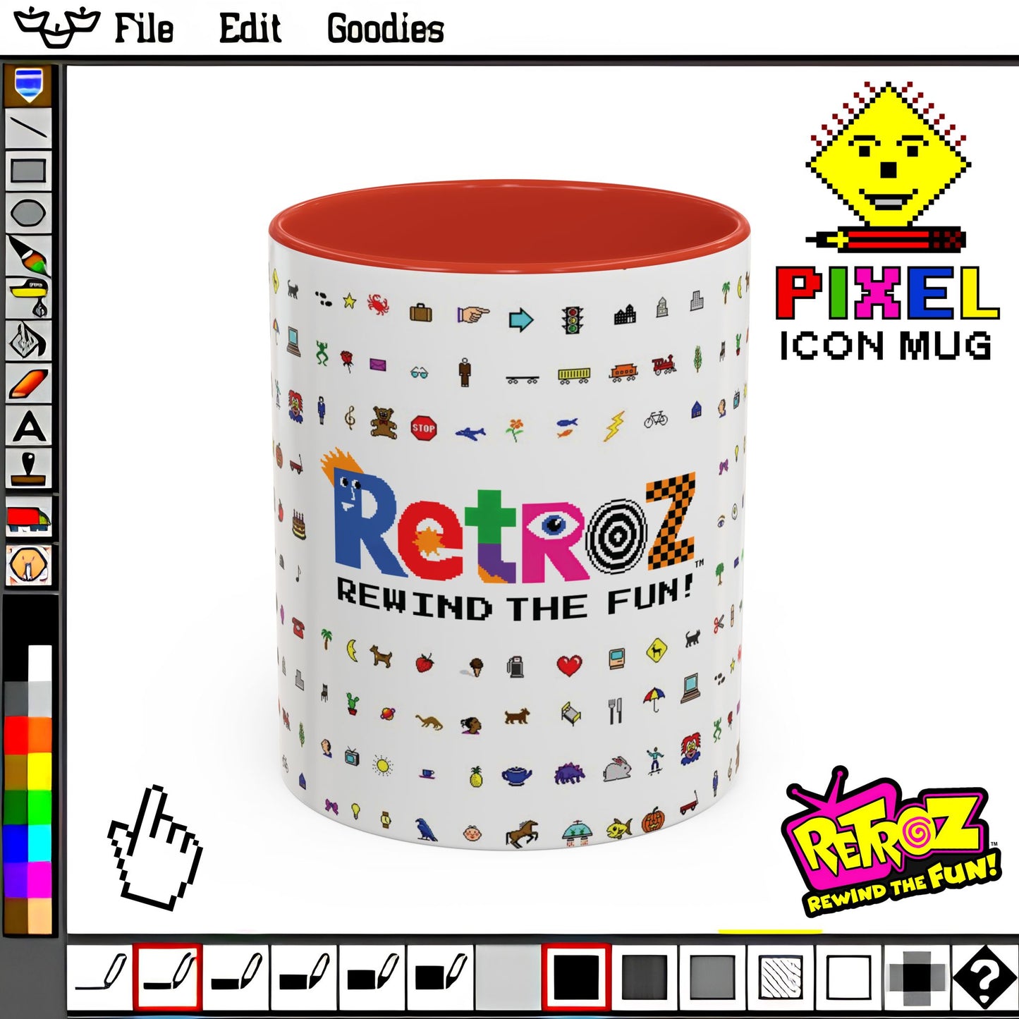 Retroz™ Pixel Icon Mug – Rewind the Fun™