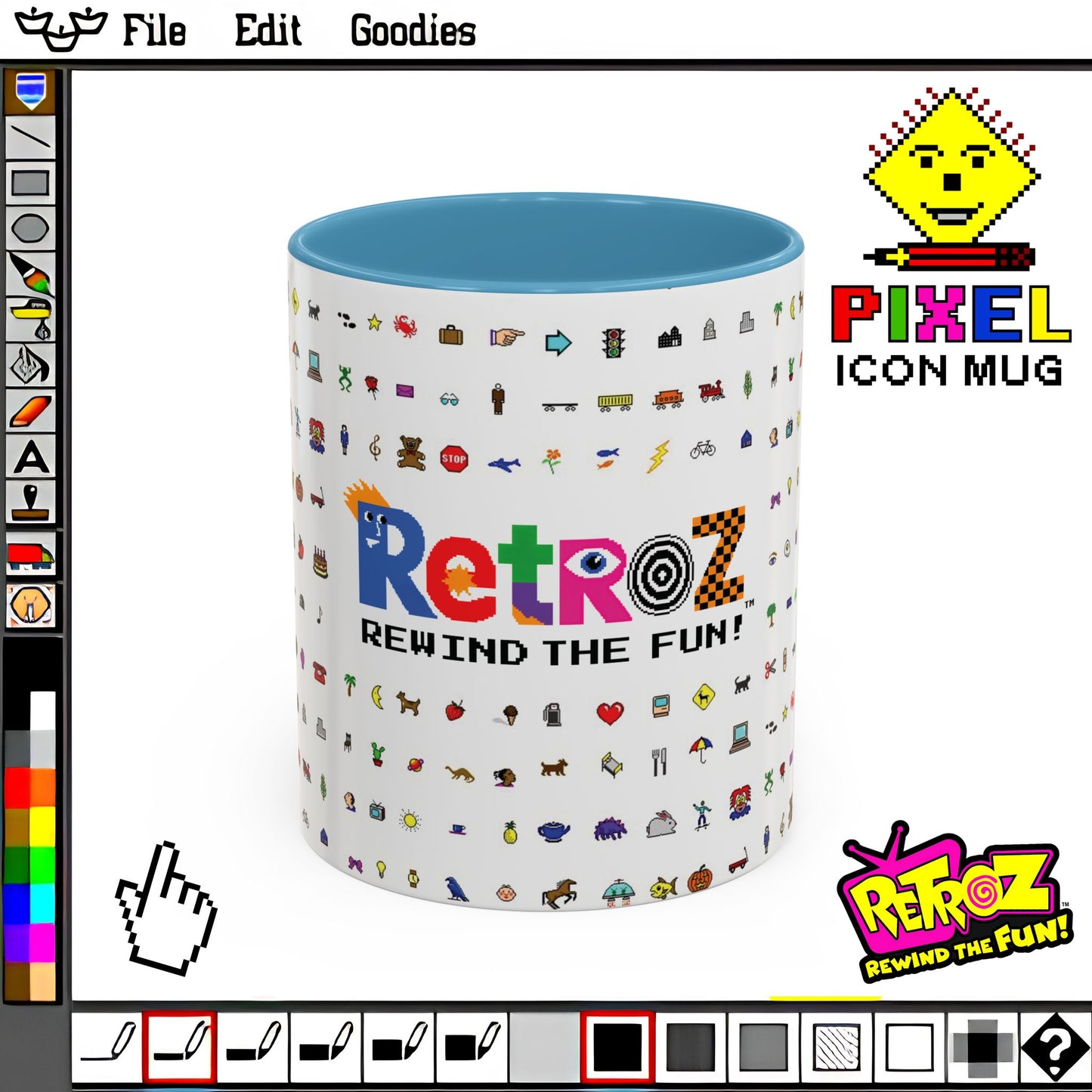 Retroz™ Pixel Icon Mug – Rewind the Fun™