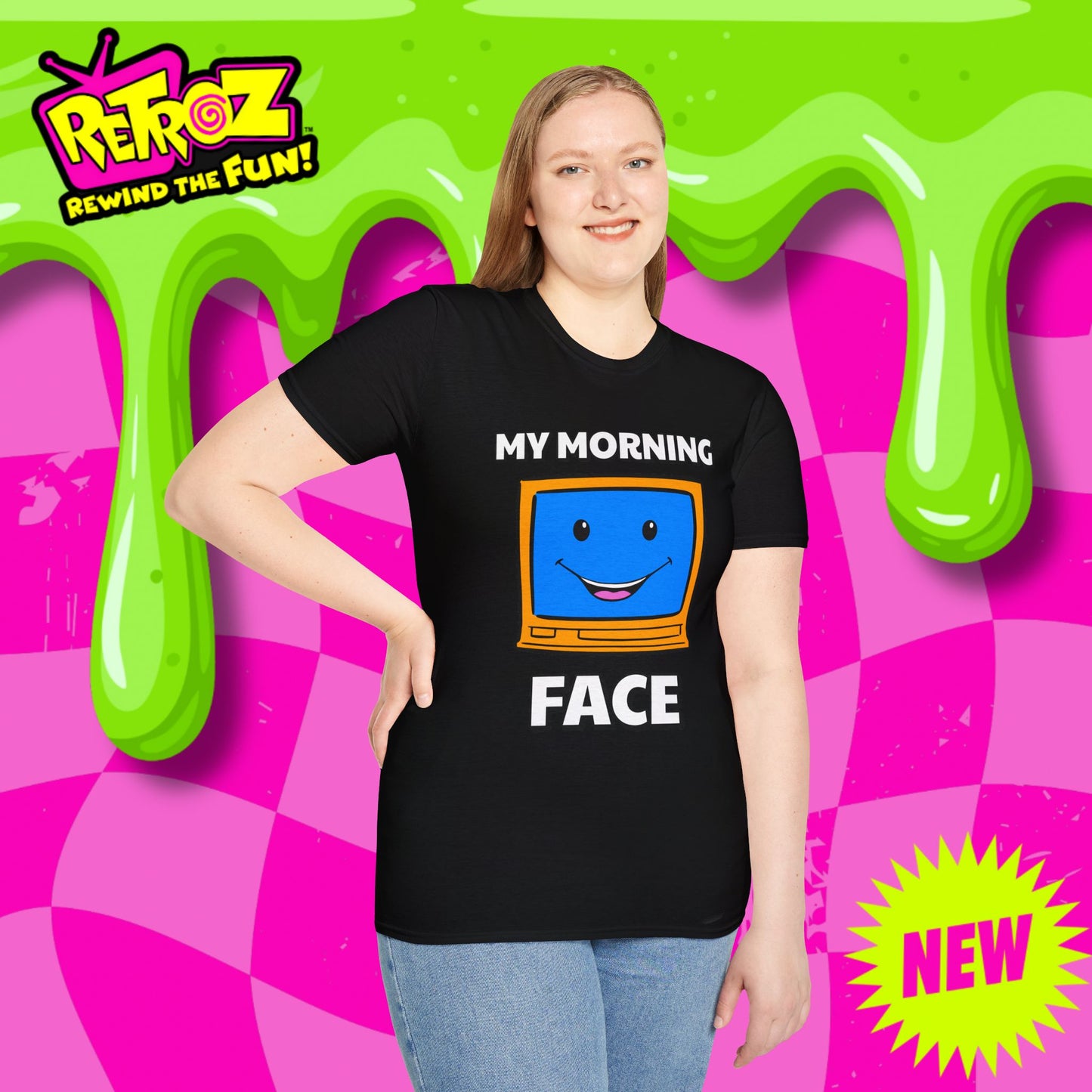 My Morning Face Retro TV T-Shirt