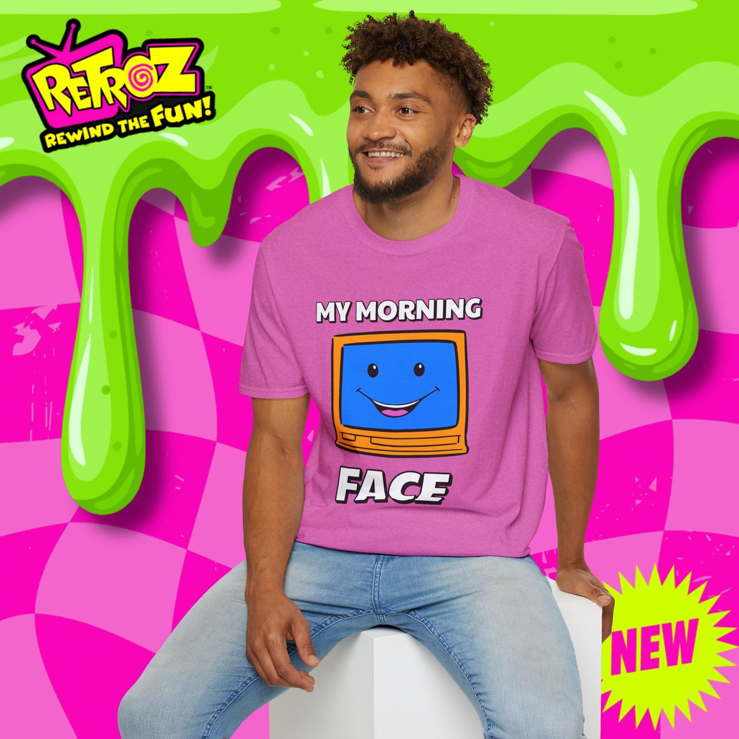 My Morning Face Retro TV T-Shirt