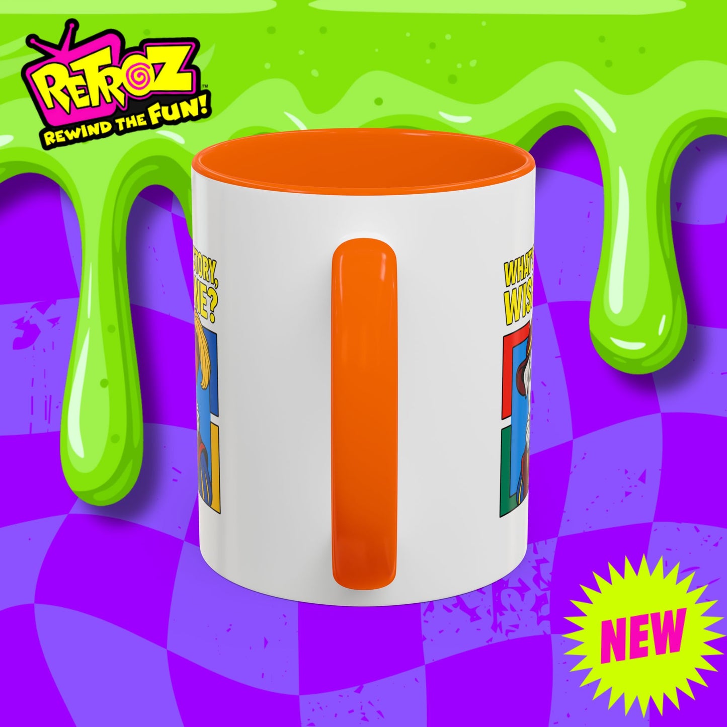 Whimsical Dog-Themed Coffee Mug, Cute Pet Lover Gift, What's the Story Wishbone, Colorful Accent Mug, Fun Dog Lover Accent Mug