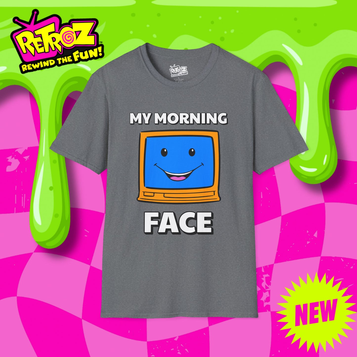 My Morning Face Retro TV T-Shirt