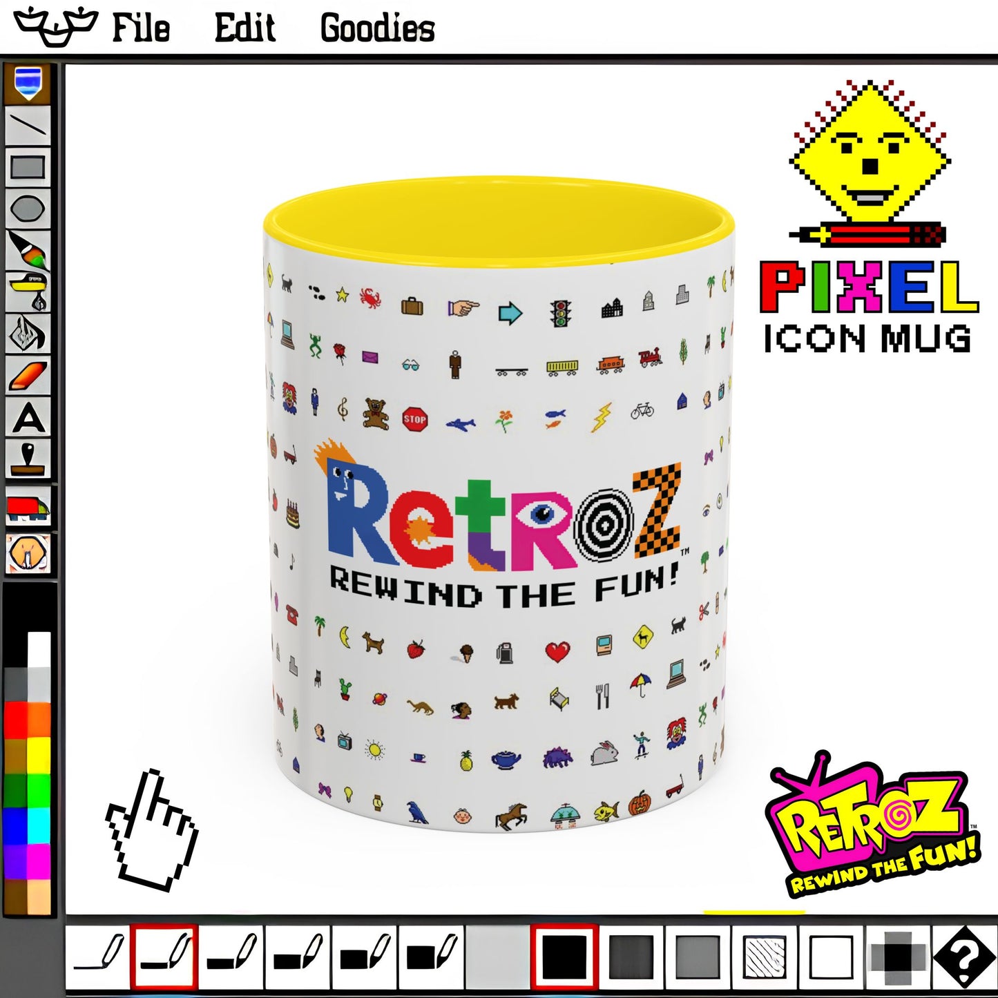 Retroz™ Pixel Icon Mug – Rewind the Fun™