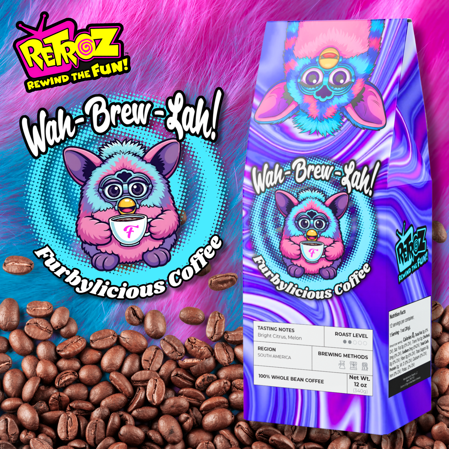 Wah-Brew-Lah! – Furbylicious Coffee (Colombia Single Origin – Light-Medium Roast)