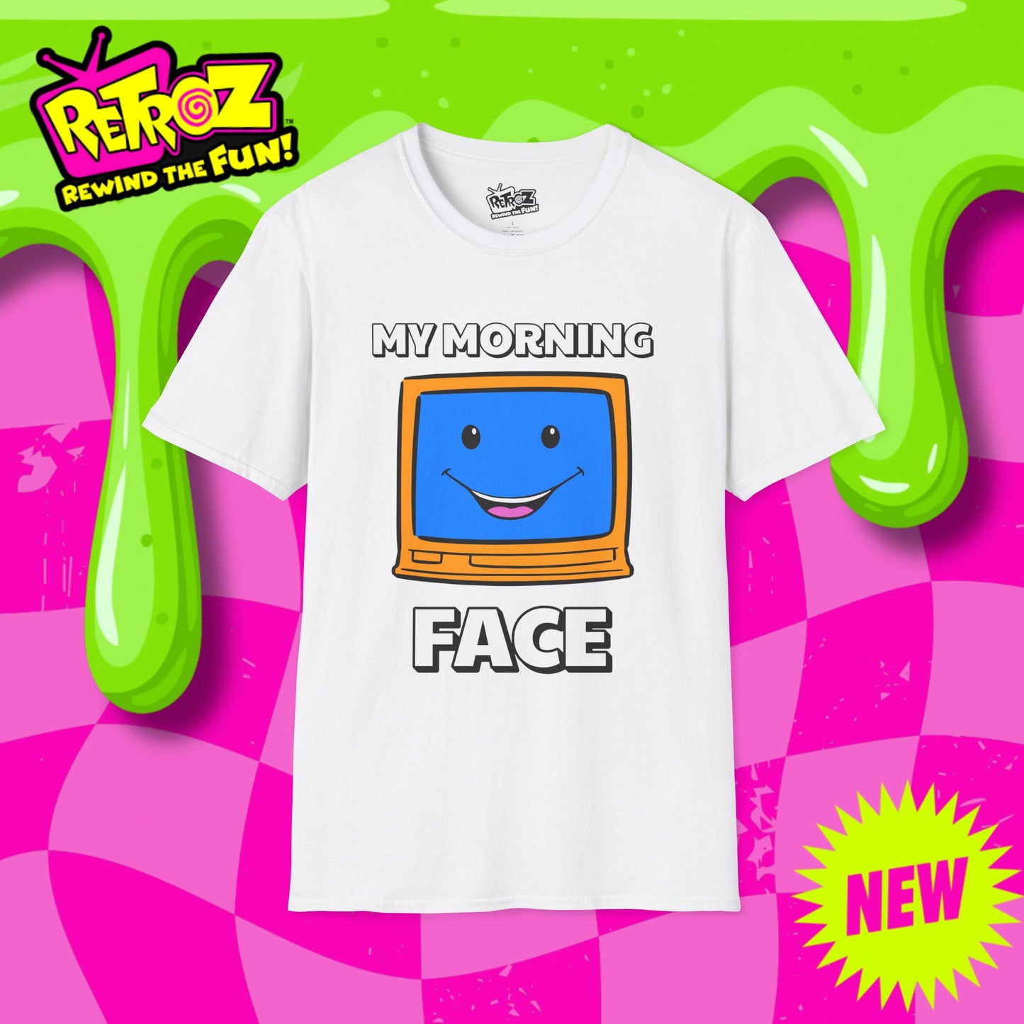 My Morning Face Retro TV T-Shirt