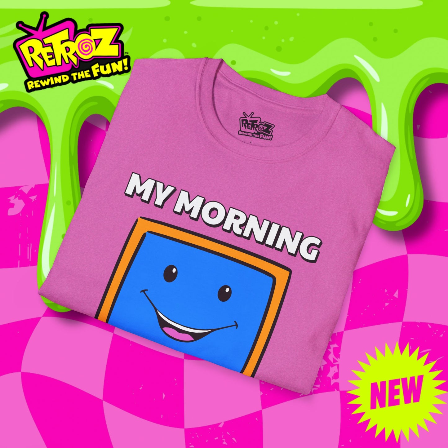 My Morning Face Retro TV T-Shirt