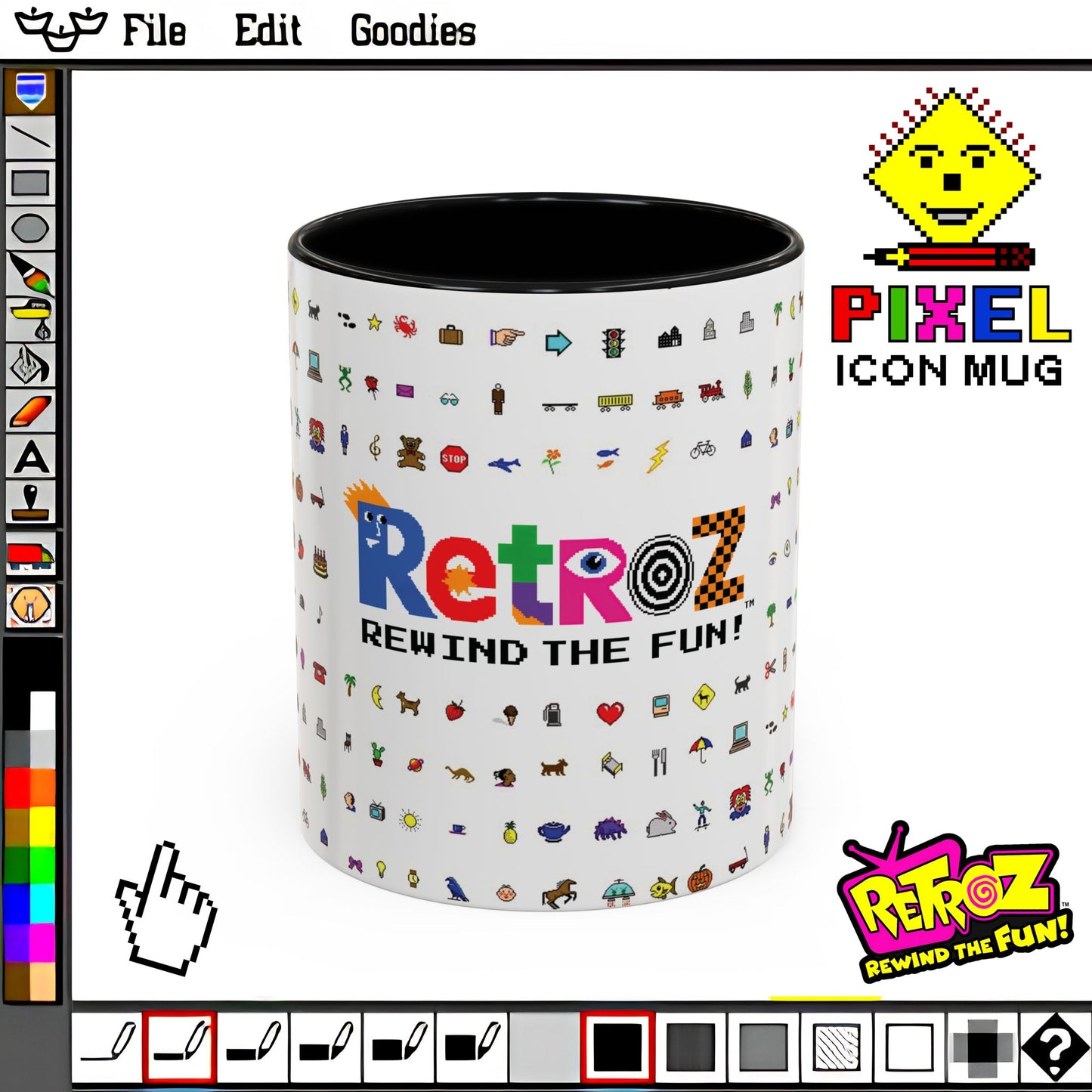 Retroz™ Pixel Icon Mug – Rewind the Fun™