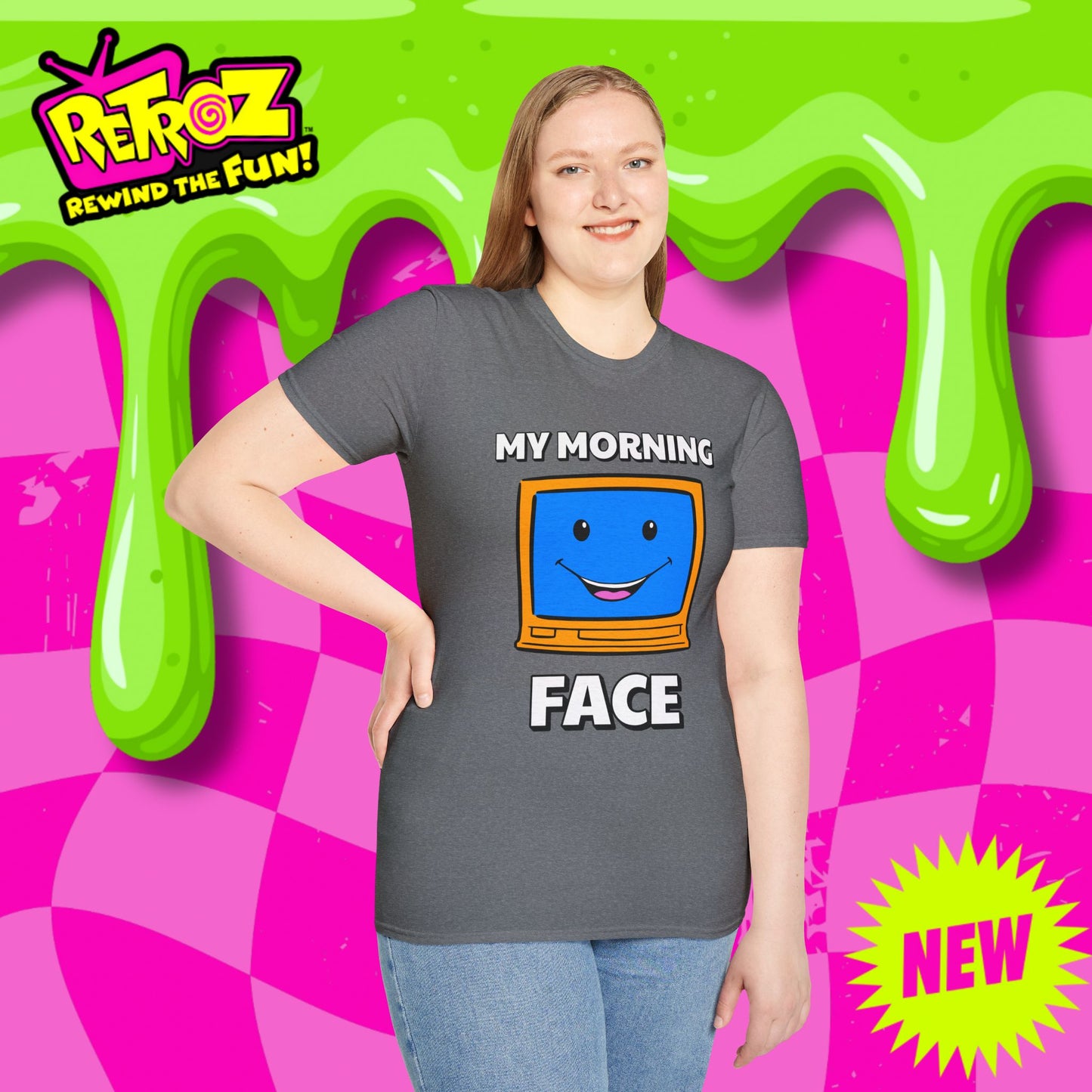 My Morning Face Retro TV T-Shirt