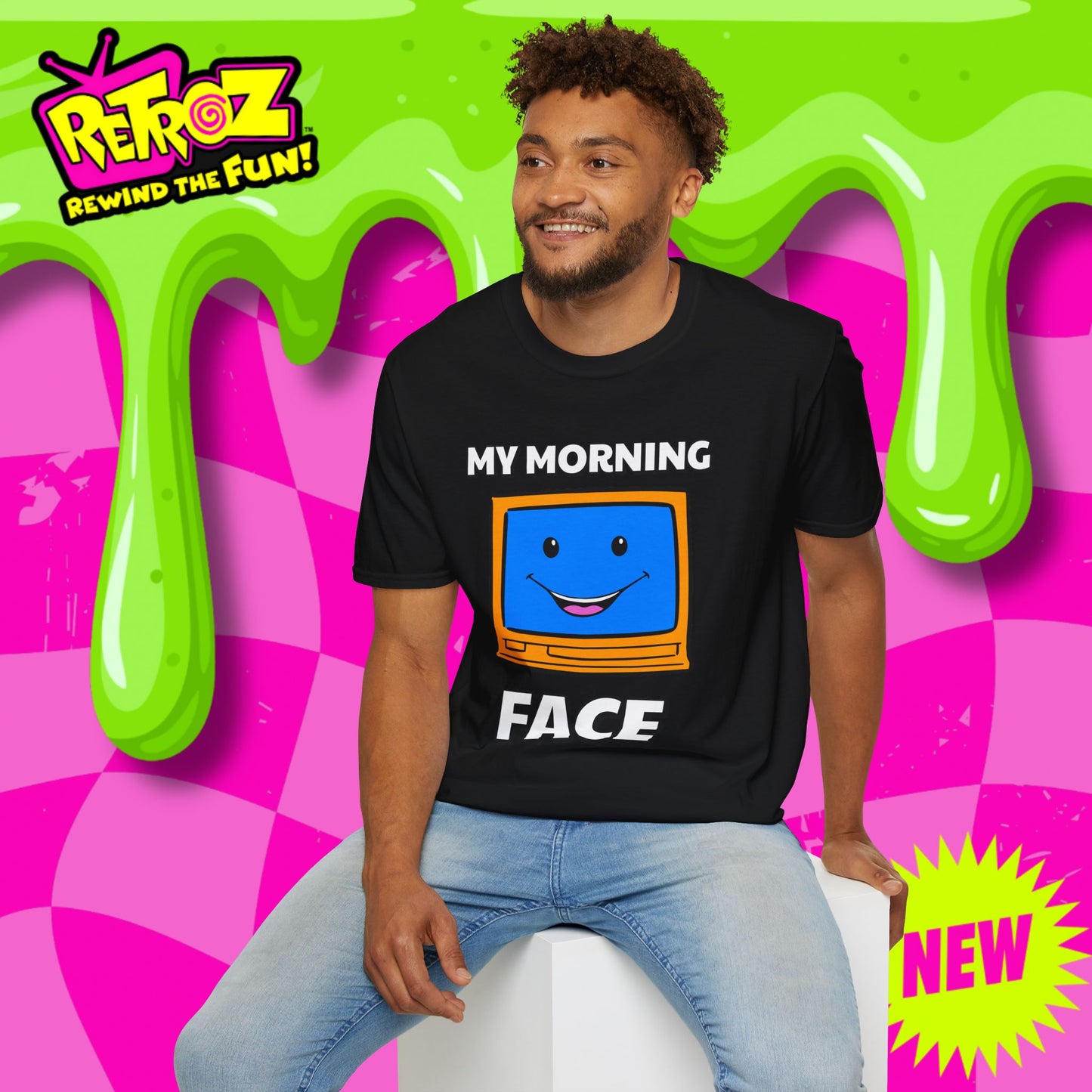 My Morning Face Retro TV T-Shirt