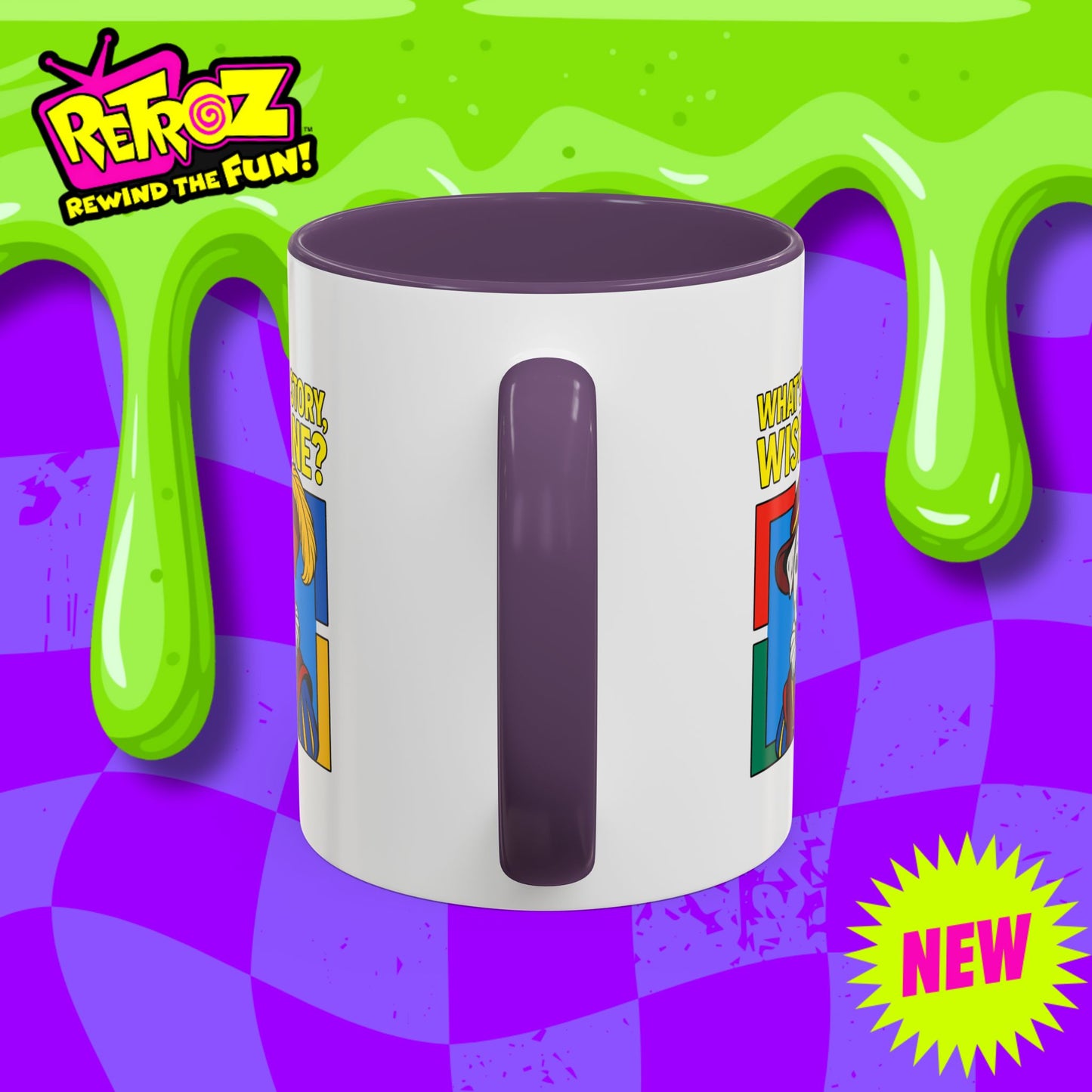 Whimsical Dog-Themed Coffee Mug, Cute Pet Lover Gift, What's the Story Wishbone, Colorful Accent Mug, Fun Dog Lover Accent Mug