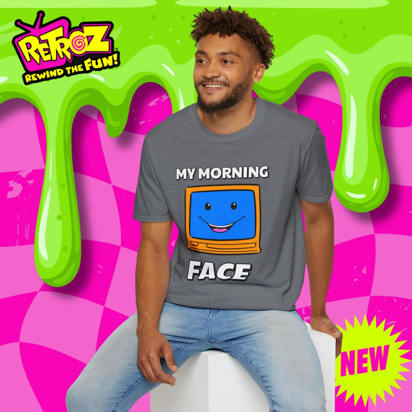 My Morning Face Retro TV T-Shirt