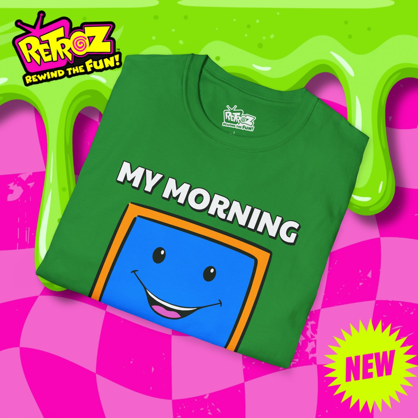 My Morning Face Retro TV T-Shirt