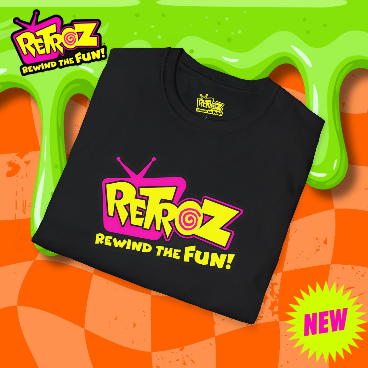 🌀 Official Retroz Unisex Softstyle T-Shirt – Rewind the Fun!
