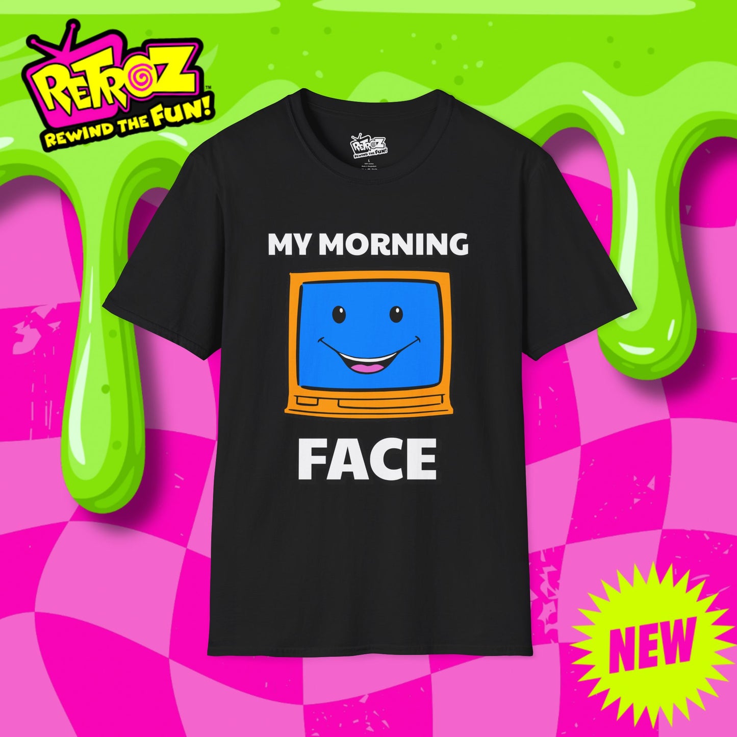 My Morning Face Retro TV T-Shirt