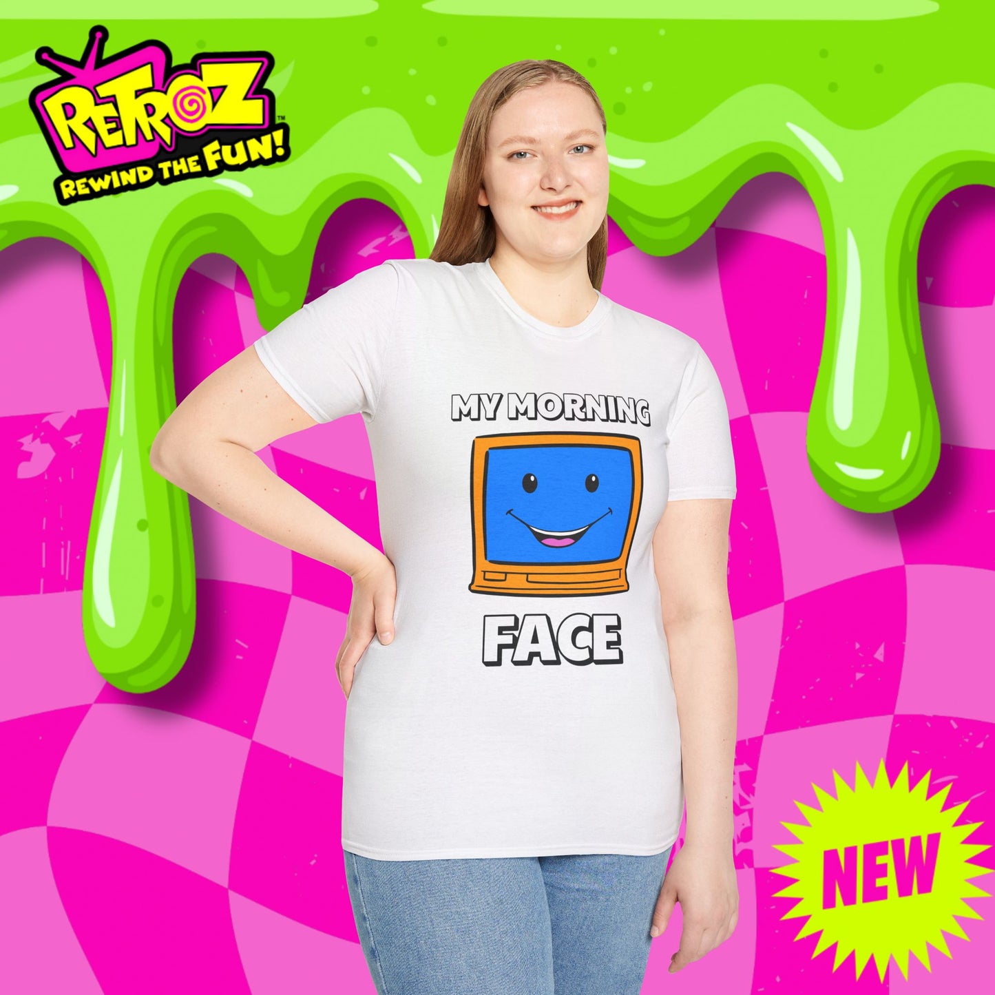 My Morning Face Retro TV T-Shirt