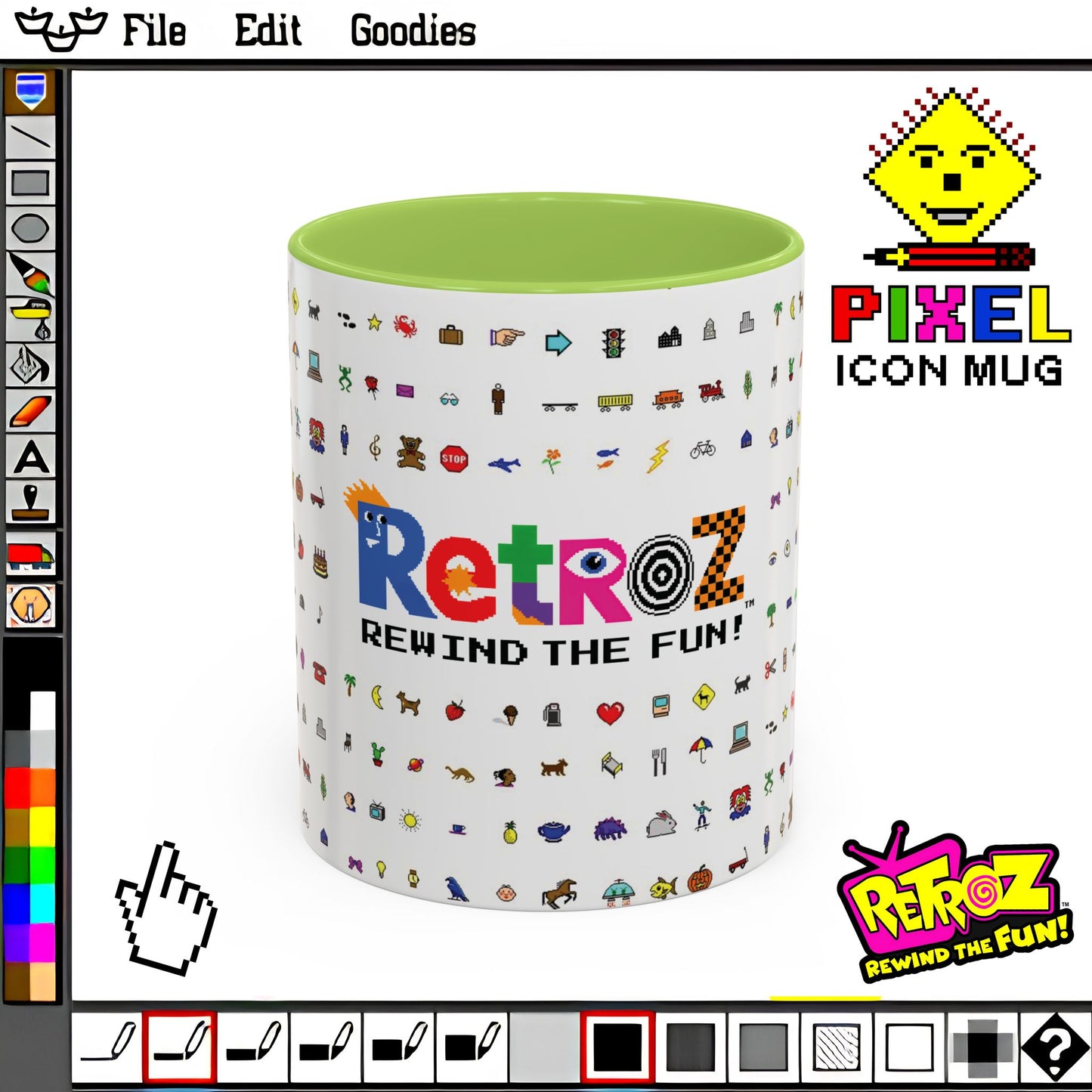Retroz™ Pixel Icon Mug – Rewind the Fun™