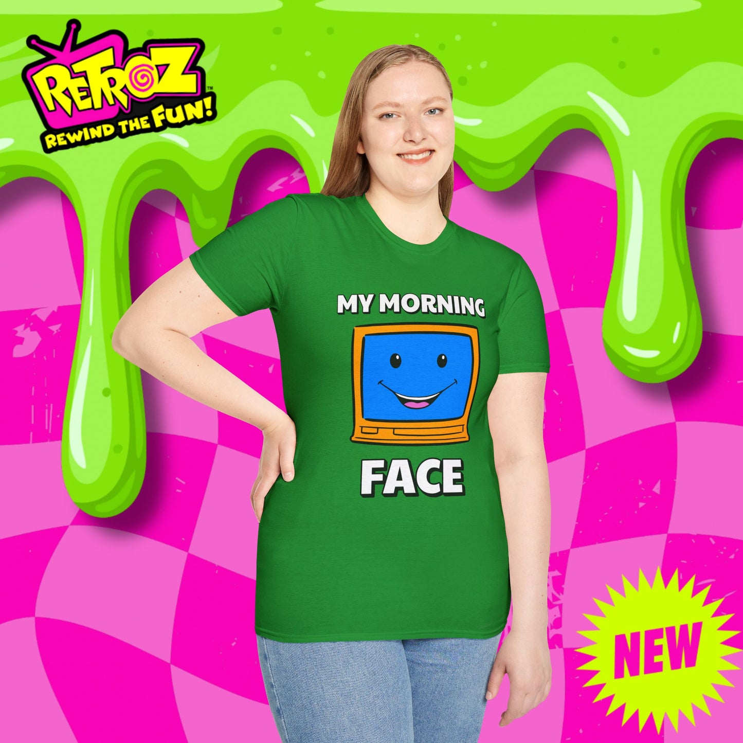 My Morning Face Retro TV T-Shirt
