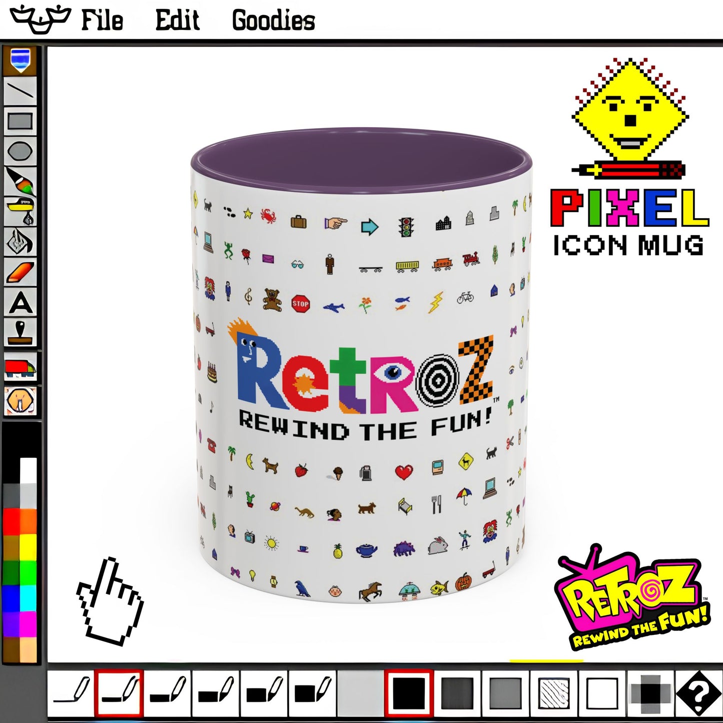 Retroz™ Pixel Icon Mug – Rewind the Fun™