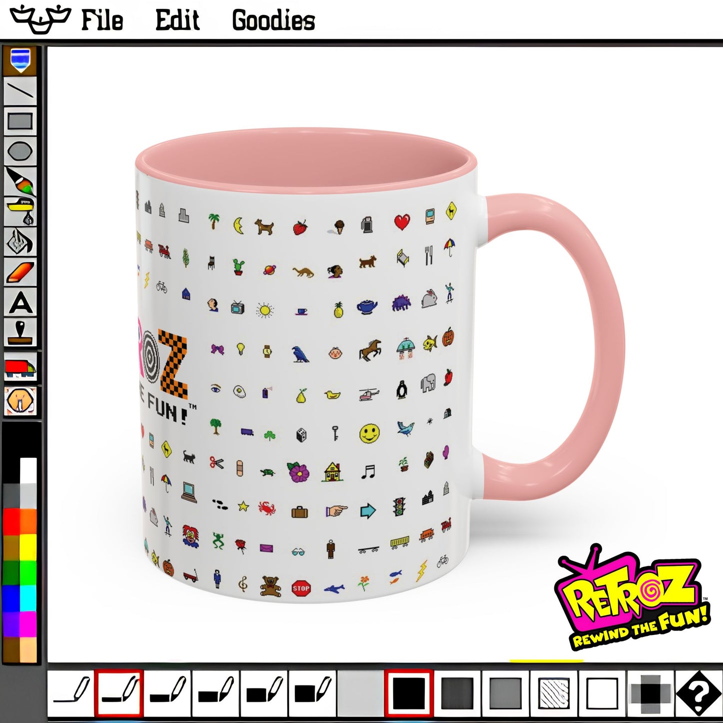 Retroz™ Pixel Icon Mug – Rewind the Fun™